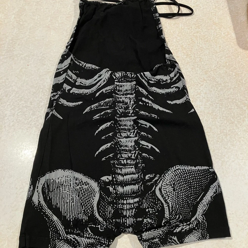 Dolls Kill Black and Gray Skeleton Outfit - Picture 2 of 3